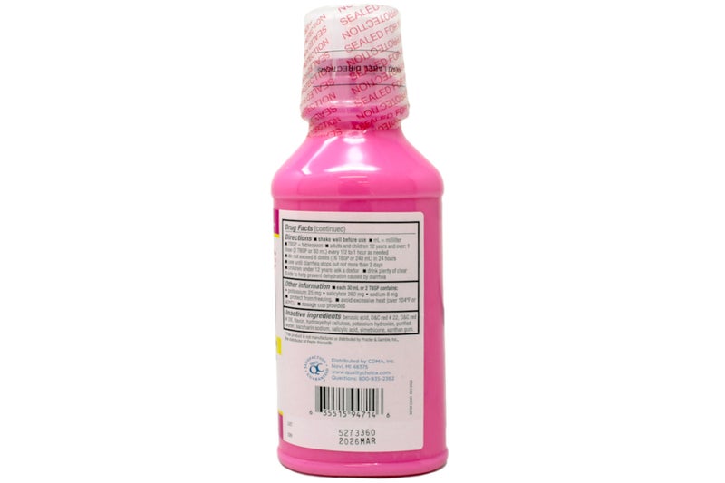 Quality Choice Stomach Relief, Regular Strength, Upset Stomach Reliever/Anti-Diarrheal, Original Flavor, 12 fl oz (Pack of 6) - Image 3