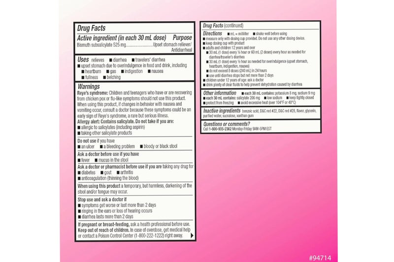 Quality Choice Stomach Relief, Regular Strength, Upset Stomach Reliever/Anti-Diarrheal, Original Flavor, 12 fl oz (Pack of 6) - Image 5