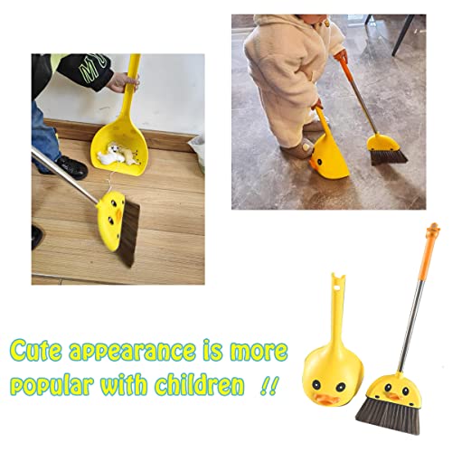 VIPAMZ Mini Broom and Dustpan Set for Kids - Cute Yellow Duck for Girls & Boys - Toddler Broom Set for Household Cleaning and Pretend Play - Perfect for Toddlers & Preschooler … - Image 4