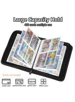 Arabest 4 Pocket Pokemon Card Sleeves, 400 Pockets Binder Card Holder , Portable Card Collector Album with 50 Removable Sheets Compatible with Pokemon Card for Boys Girls  - Image 2