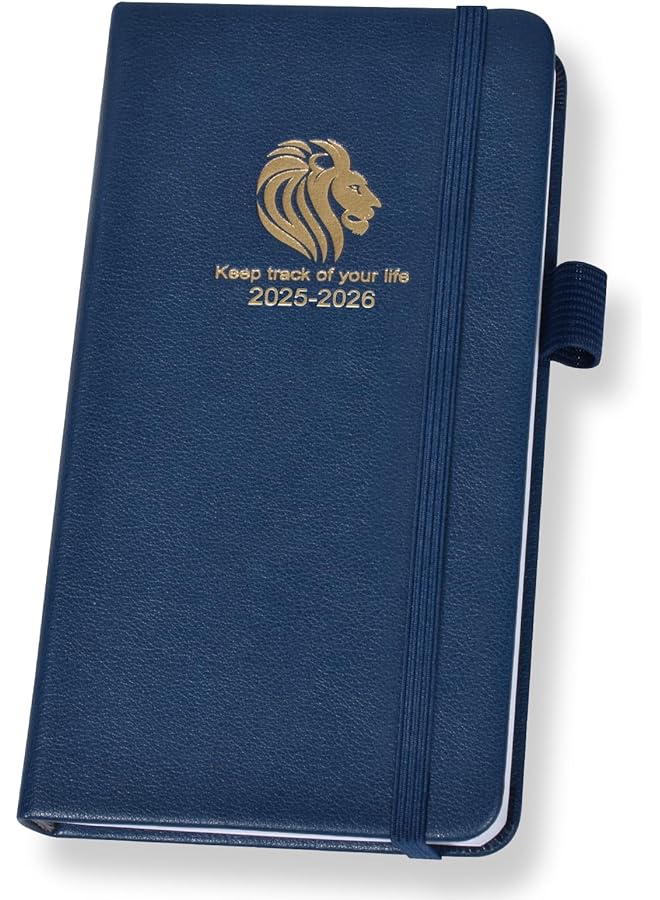 erorex 2025 2026 Pocket Planner Weekly And Monthly 18 Months Pocket Calendar Jan. 2025 Jun. 2026 Weekly And Daily Appointment Book Pocket Calendar 2025 Leather Cover 6.7  - Image 2