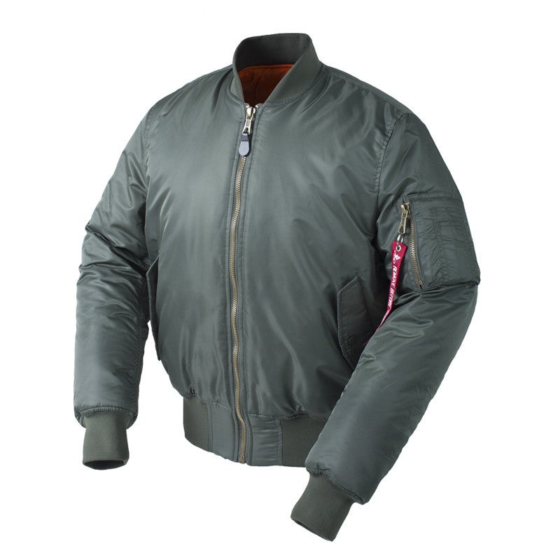 Double-Sided BF Loose Short Couple Vintage Air Force Bomber Jacket ma1 Baseball Suit ins Men's Jacket - Image 3
