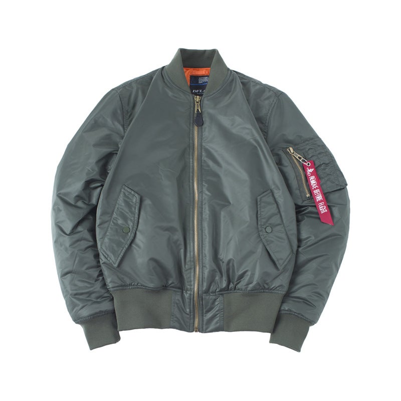 Double-Sided BF Loose Short Couple Vintage Air Force Bomber Jacket ma1 Baseball Suit ins Men's Jacket - Image 5