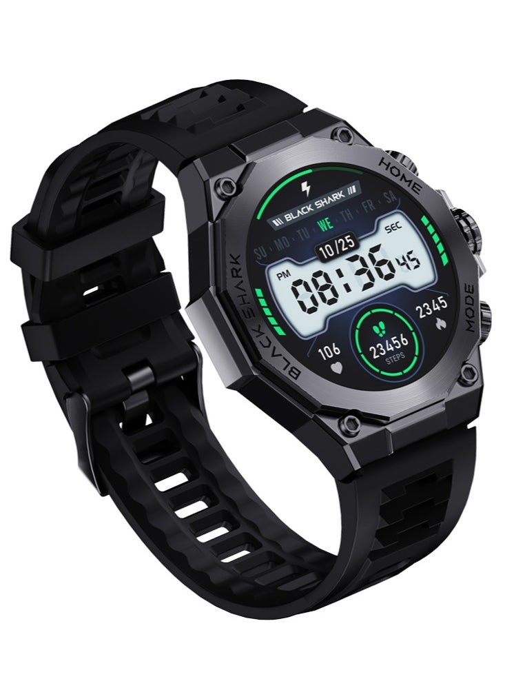 BLACK SHARK - S1 PRO Smart Watch 1.43 Inch AMOLED Screen IP68 Waterproof Support Chat GPT Health Monitoring Wireless Charging, 10-15 Day Battery Life, 150 Watch Faces - Image 1