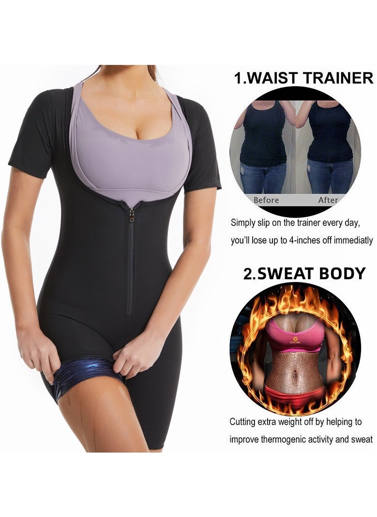 Generic Women Sauna Suit Sweat Shirt Slimming Vest Hot Top Jumpsuit Shapewear  - Image 3