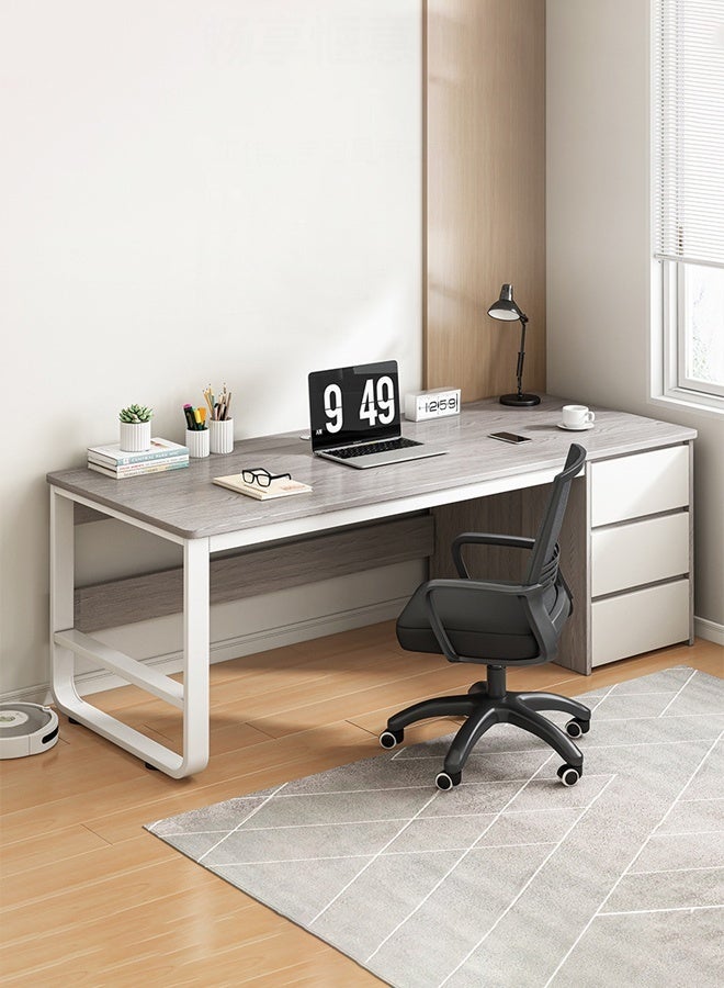 Spides Computer Desk with Drawers Multifunction PC Desktop Computer Table Office Computer Gaming Table Study Writing Desk Home Work Station Modern Executive Desk for Home Office - Image 1