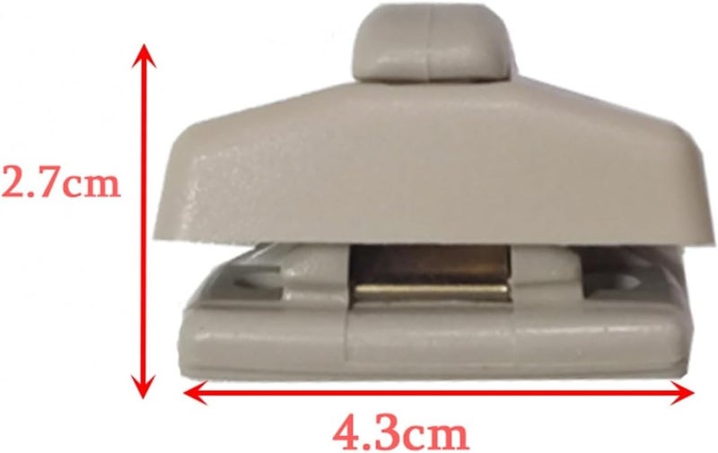 Wivplex Beige Sun Visor Hook Clip for Various Car Models - Image 2