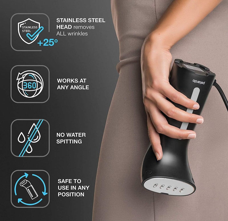 Polardo Travel Garment Steamer - Compact Portable Handheld Clothes Steamer with 360° Anti-Spill Technology, Professional Wrinkle Remover for Travel & Home - Image 3