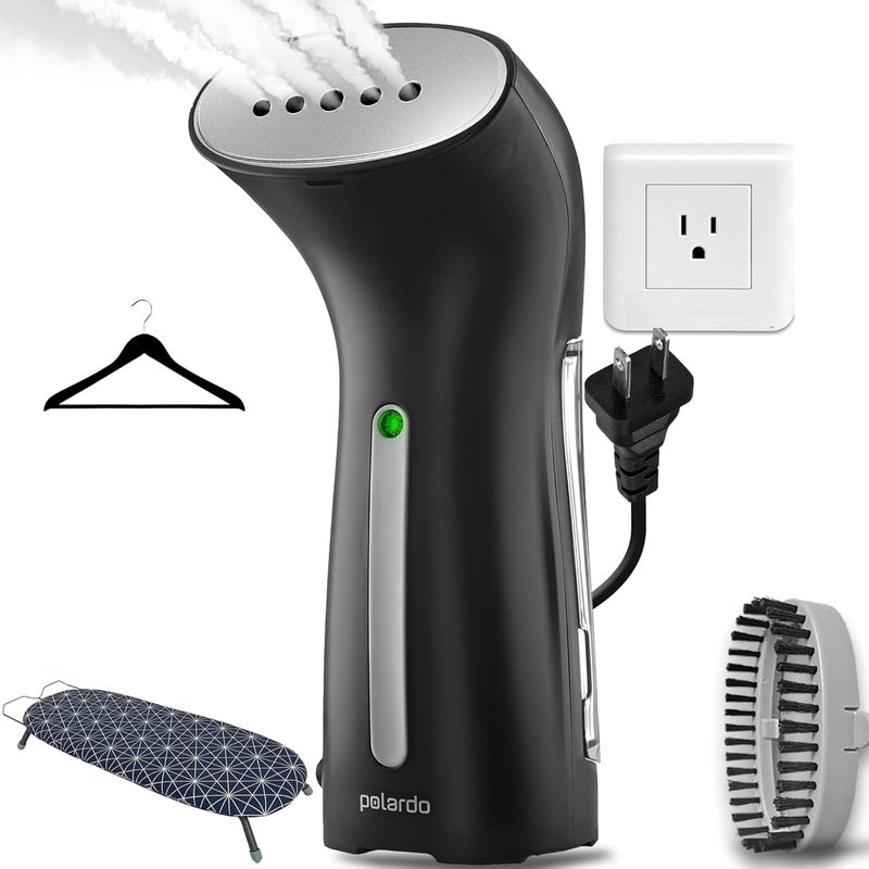 Polardo Travel Garment Steamer - Compact Portable Handheld Clothes Steamer with 360° Anti-Spill Technology, Professional Wrinkle Remover for Travel & Home - Image 1