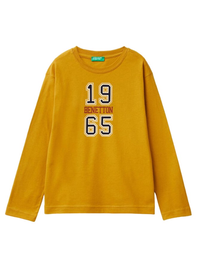 بينيتون تيشيرت أولاد مطبوع برقبة دائرية - Image 1