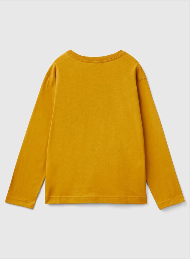 بينيتون تيشيرت أولاد مطبوع برقبة دائرية - Image 2