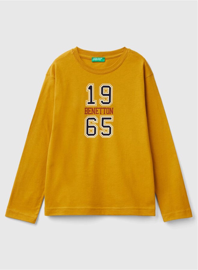 بينيتون تيشيرت أولاد مطبوع برقبة دائرية - Image 4