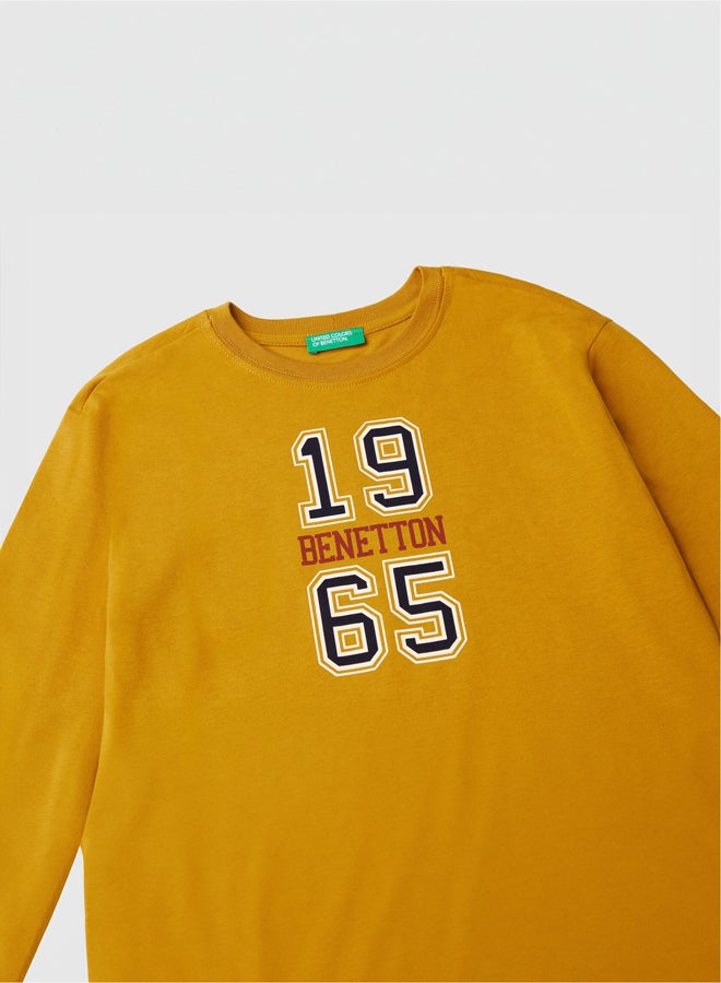 بينيتون تيشيرت أولاد مطبوع برقبة دائرية - Image 3