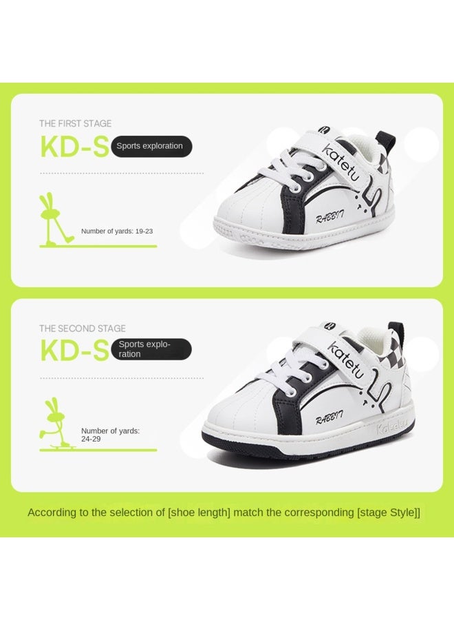 Boys And Girls Back-to-school Season Student Shoes, Athletic Sneakers, Comfortable Casual Shoes, Kindergarten White Sneakers, Baby Infant Shoes - Image 3