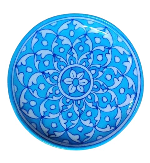 Craft Park Jaipur Blue Pottery Decorative Wall Hanging Handmade Plate 15 cm x 15 cm x 3 cmPLATECFP103 - Image 5