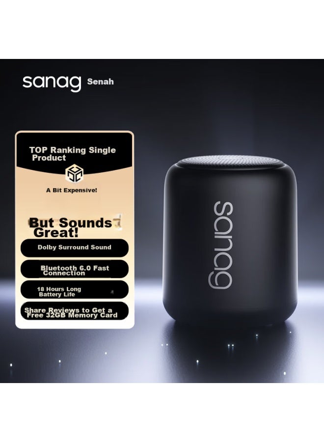 sanag X6s Bluetooth Speaker, Subwoofer, Desktop Mini Speaker, High Volume, Portable, Tf Card/usb Audio Cable Compatible, For Music, Outdoor Use, Payment Collection, Audio Player, Gift - Image 1