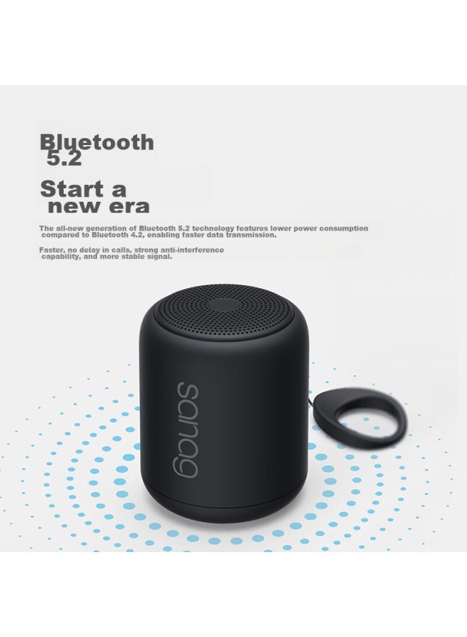 sanag X6s Bluetooth Speaker, Subwoofer, Desktop Mini Speaker, High Volume, Portable, Tf Card/usb Audio Cable Compatible, For Music, Outdoor Use, Payment Collection, Audio Player, Gift - Image 2