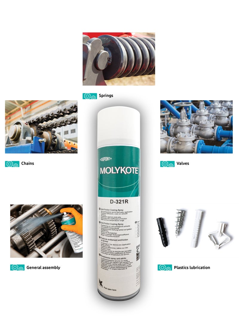 MOLYKOTE - D-321R Anti-Friction Coating Spray - Image 1