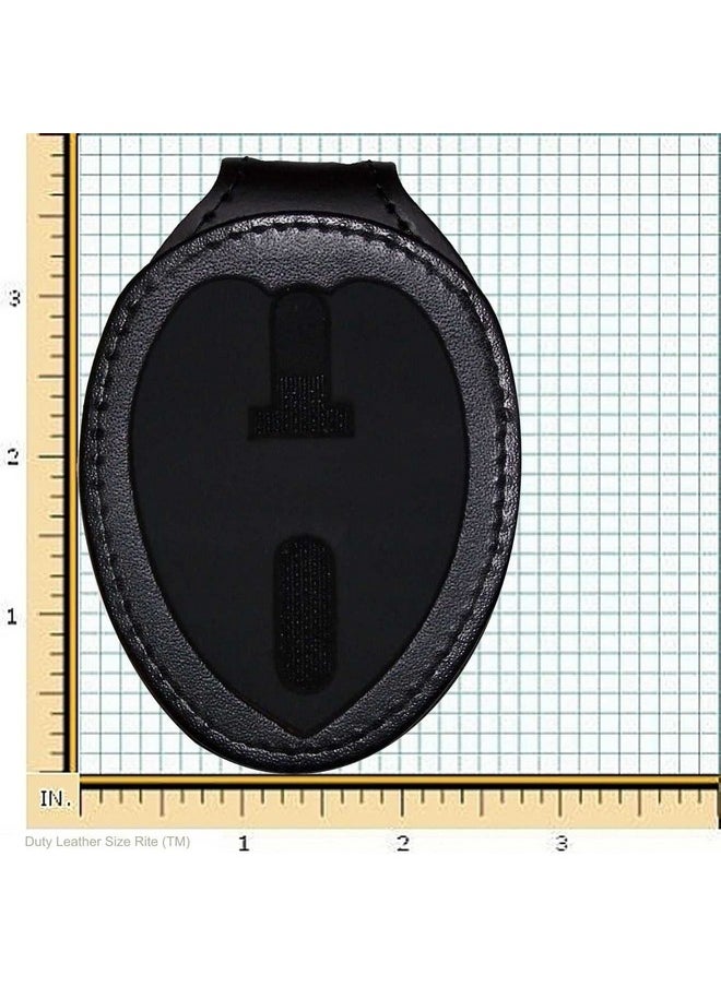 Perfect Fit Shield Wallets - Perfect Fit Belt Clip Badge Holder With Pocket And Chain For Phoenix Detective (Cutout Dk396) - Image 1