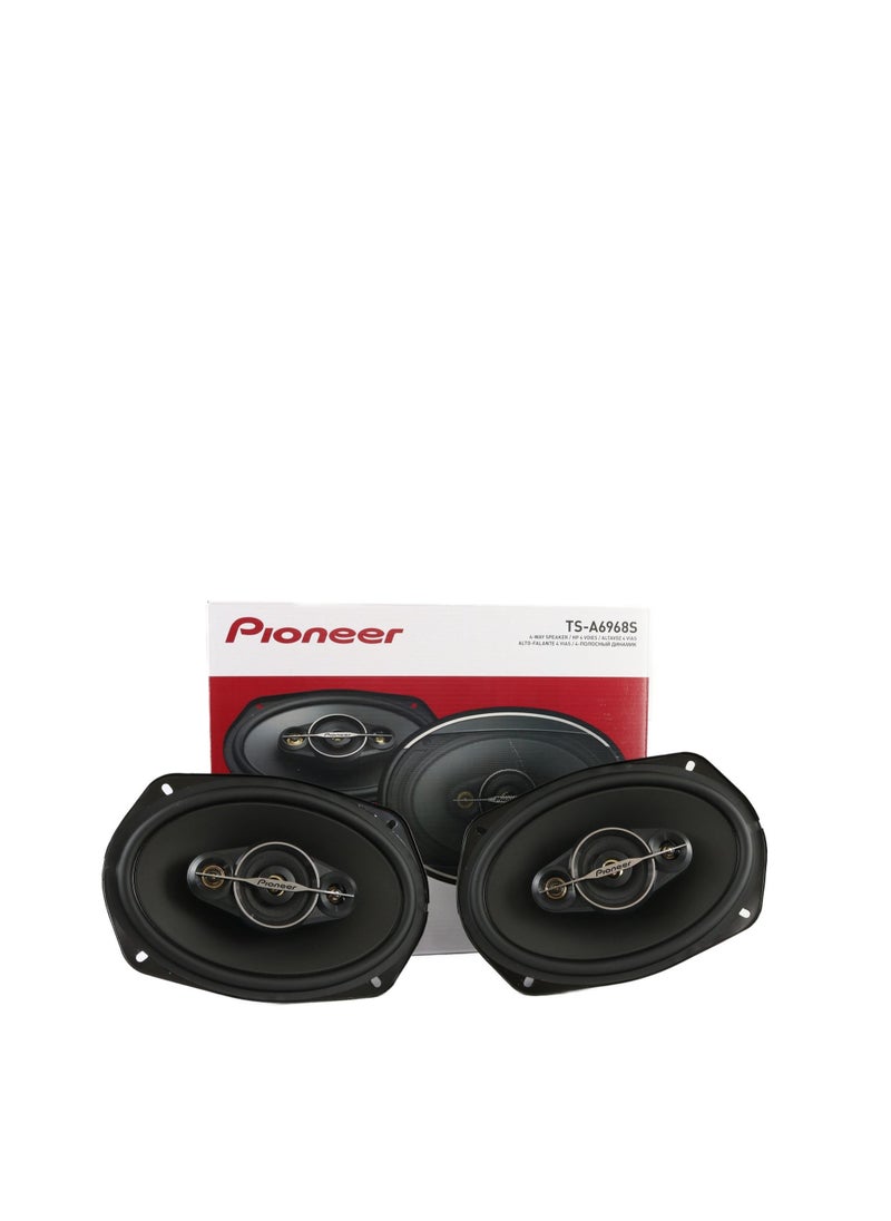 Pioneer Original TS-A6968S Oval Car Speaker Kit 450 Watt 6 * 9 Inch 90 RMS 4 WAY 4 Ohm 29 Hz to 28 kHz 72mm 156mm x 220mm 