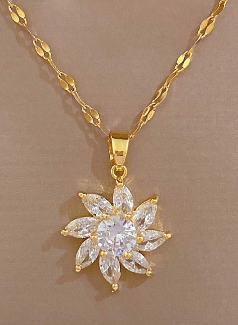 JewelryPalace 2 Pcs 18K Gold Plated Stainless Steel Jewelry Set For Women, Necklace And Earrings Set, Daily And Occasion Accessories - Image 5
