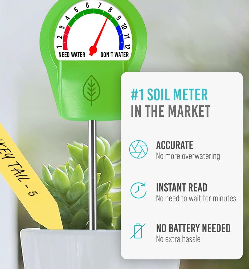 Craft911 GROWIT Plant Moisture Meter - Accurately Tells You When to Water Your Plants - 26cm, No Battery Needed - Image 2