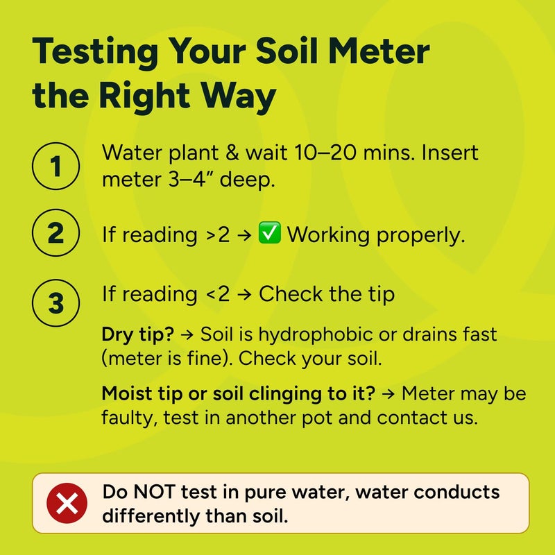 Craft911 GROWIT Plant Moisture Meter - Accurately Tells You When to Water Your Plants - 26cm, No Battery Needed - Image 4