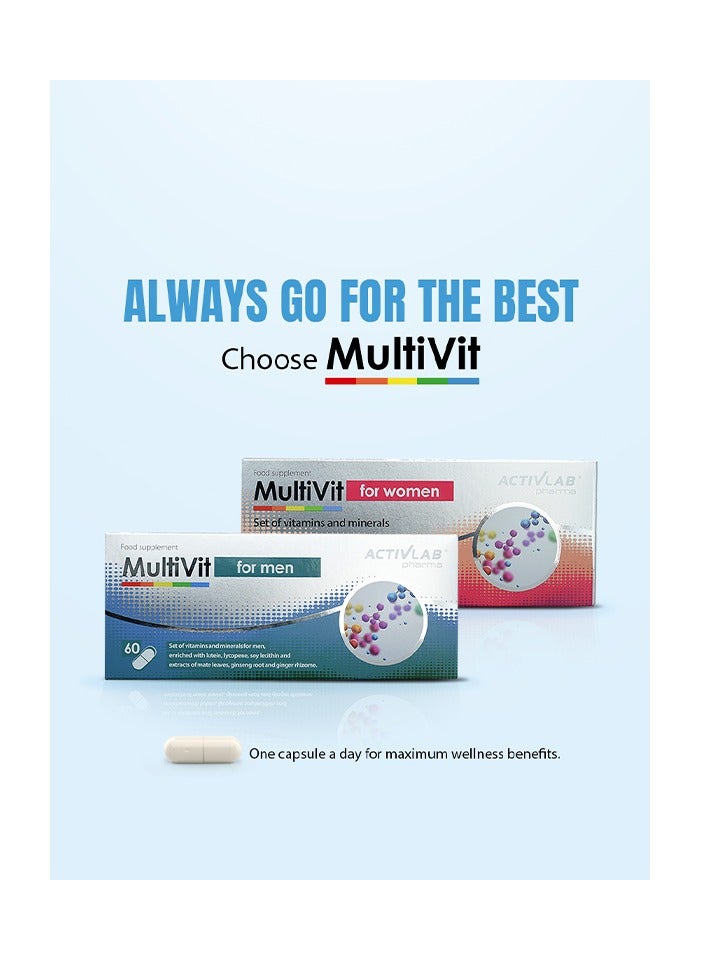 Activlab Pharma MultiVit for women, 60 capsules, multivitamins for women - Image 4
