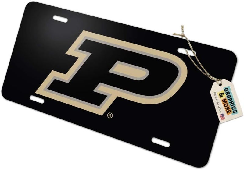 GRAPHICS & MORE Purdue Boilermakers Logo Novelty Metal Vanity Tag License Plate - Image 1