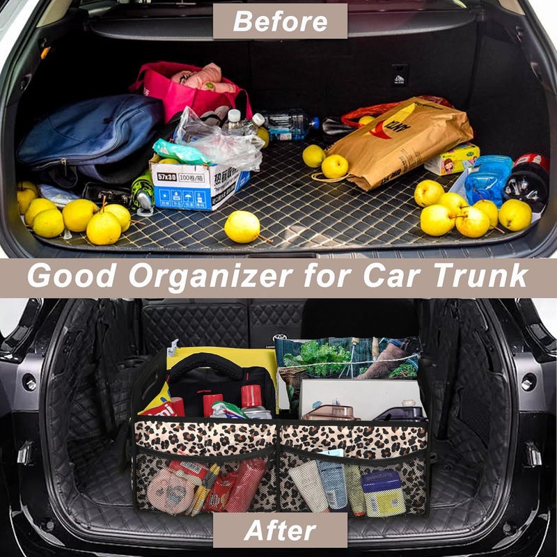 Deosk Leopard Print Car Trunk Organizer - Image 5