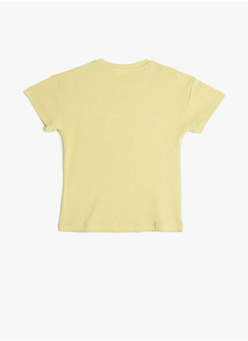 كوتون Basic T-Shirt Short Sleeve Crew Neck Cotton