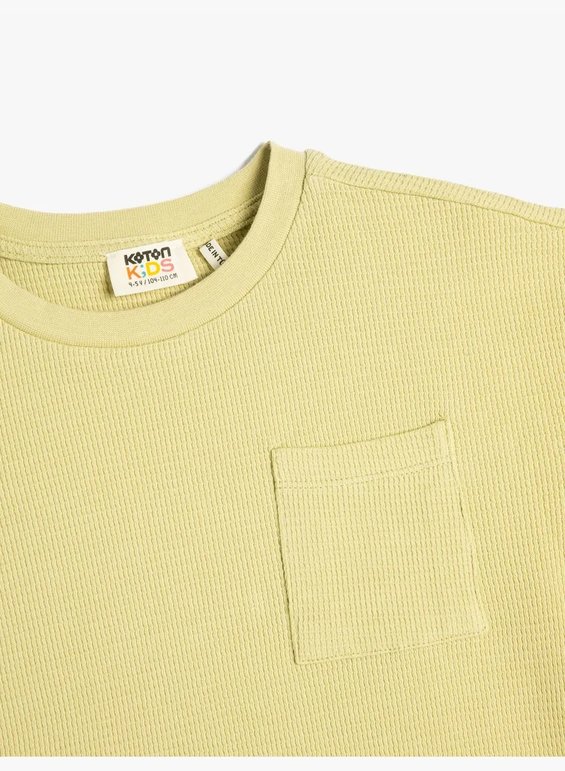 كوتون Basic T-Shirt Short Sleeve Crew Neck Cotton