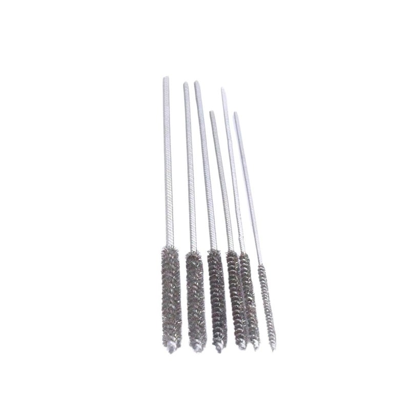 Wire Tube Brushes DIY Drill Brushes φ1.5-6mm Stainless Steel Wire Tube Brush for ID Deburring Polishing Cleaning Dirt Removing(OD5mm Continuous End) - Image 4