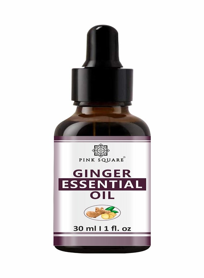 Pink Square Ginger Essential Oil For Even Tone Skin with Ginger Extract to Reduce Belly Drainage Pack of 1 of 30ML - Image 1