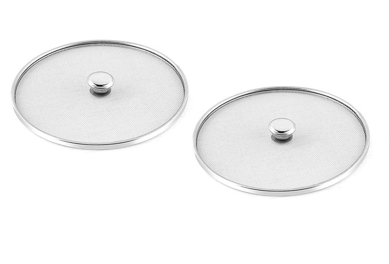 NURAT® Stainless Steel Vessel Net Cover Lid for Fruits Vegetable Basket, Milk Pan, Food for Kitchen and Dining Table, (Pack of 3) Multi Size_ (8/9/10) Inch Pack - Image 3