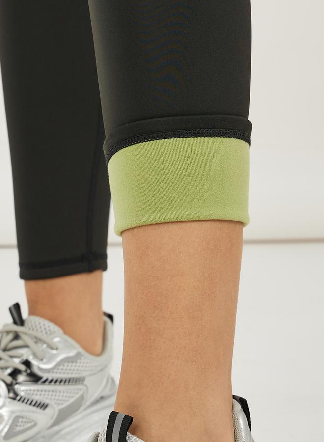 Styli Fleece Lining Broad Waistband Leggings - Image 3