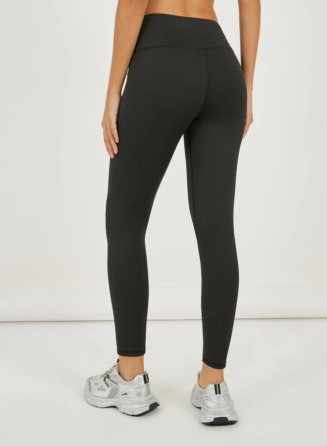 Styli Fleece Lining Broad Waistband Leggings