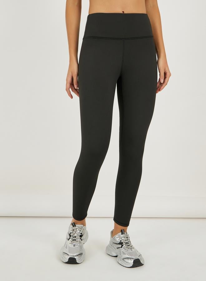 Styli Fleece Lining Broad Waistband Leggings - Image 2