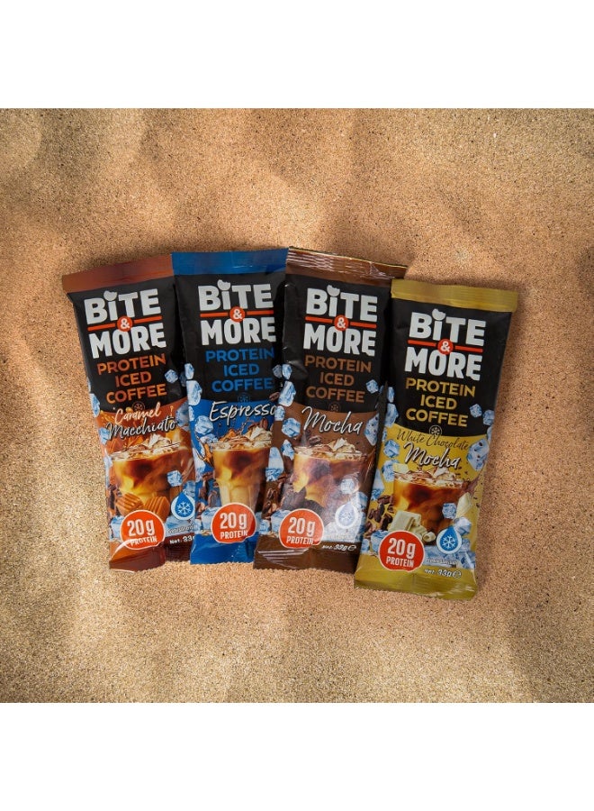 Bite & More Espresso Protein Iced Coffee, 10 x 33g Sachets, 20g Protein, Zero Added Sugar, High Fiber, Naturally Sweetened, Made with Brazilian Coffee Beans - Image 5