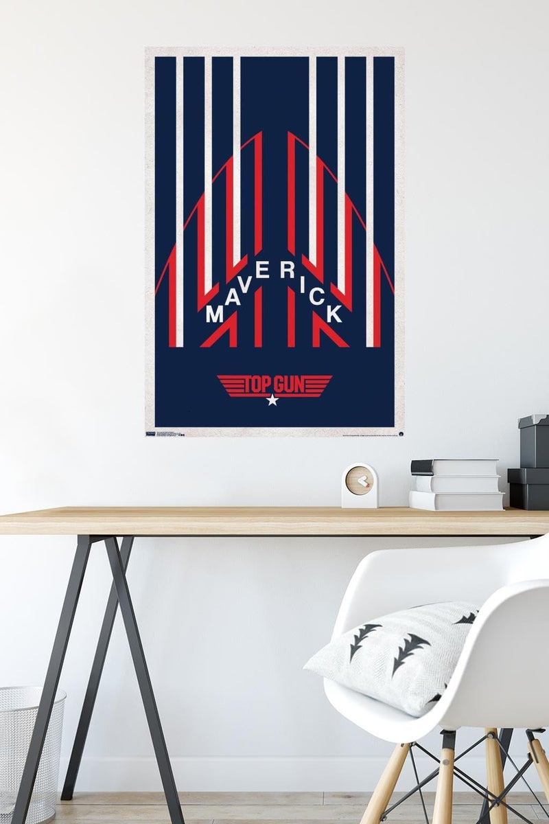 Trends International Top Gun - Maverick Helmet Wall Poster, 22.375" x 34", Premium Unframed Version - Image 4