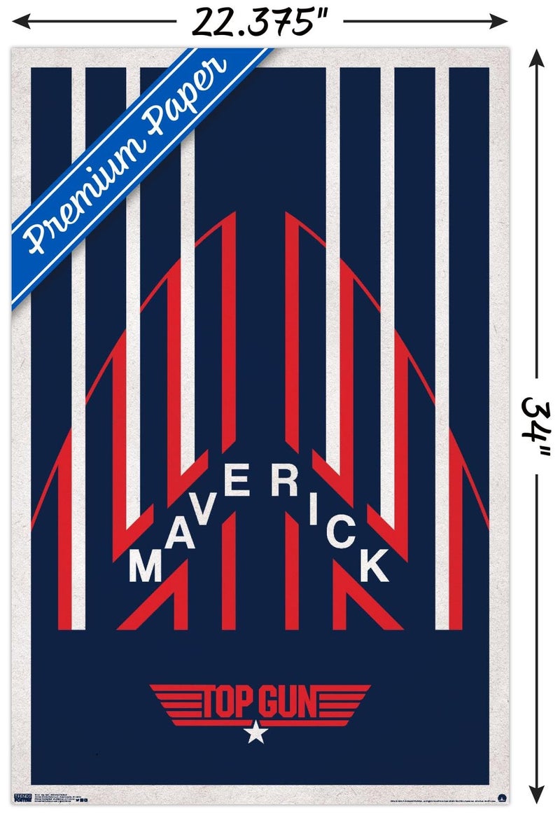 Trends International Top Gun - Maverick Helmet Wall Poster, 22.375" x 34", Premium Unframed Version - Image 3