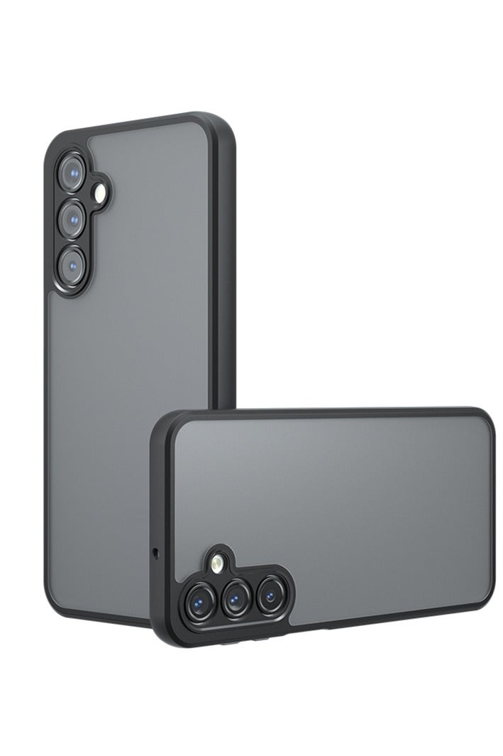 جراب حمايه اسود مط غير لامع ومقاوم للصدمات متوافق مع Samsung Galaxy A25 (أسود) - Image 1