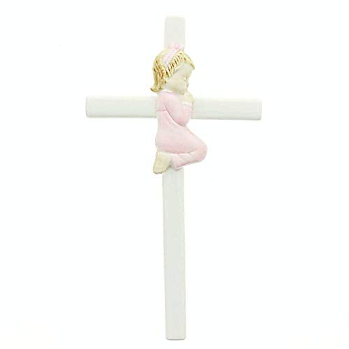 Roman Giftware Inc., Children's Gifts, New Baby, 7.5" H Valencia Praying Girl,Religious, Inspirational, Durable (7x1x2) - Image 1