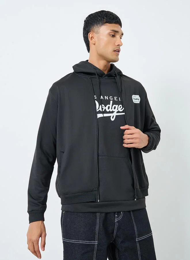 Take Two Take Two Men Black Zip Up Bomber Jacket