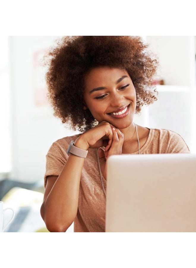 DAQIN حزام ساعة آبل متوافق 46 مم 44 مم 45 مم 49 مم 42 مم 41 مم 38 مم 40 مم للنساء والرجال، 4 حزمة حزام رياضي مرن من النايلون مضفر لسلسلة iWatch 10 9 8 7 6 5 4 3 2 1 ألترا/ألترا 2 SE - Image 5