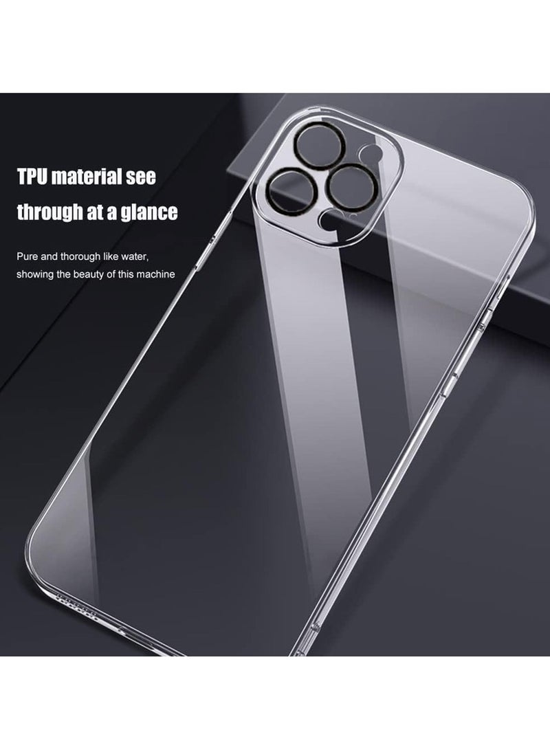 Transparent Case with full Camera protector Compatible with iPhone 16 Pro 6.3 , Crystal Clear, Hard PC Back Cover, Anti Yellowing, Scratch Resistance, Shockproof, Slim Design, Raised Edges - Clear - Image 2