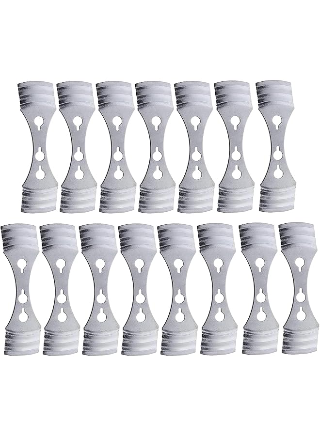 The Bros Metal Candle Wick Centering Devices,Metal Candle Wick Holders, Upgraded Candle Wick Centering Devices, Silver Stainless Steel Candle Wick Holder for Candle Making,15PCS - Image 1