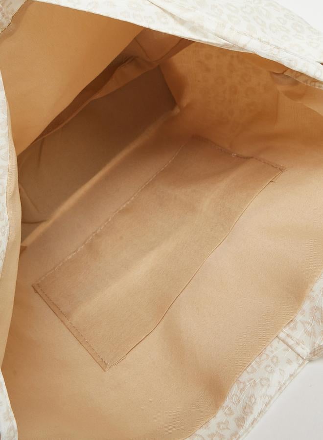 Styli All Over Animal Print Shoulder Bag with Pouch - Image 4