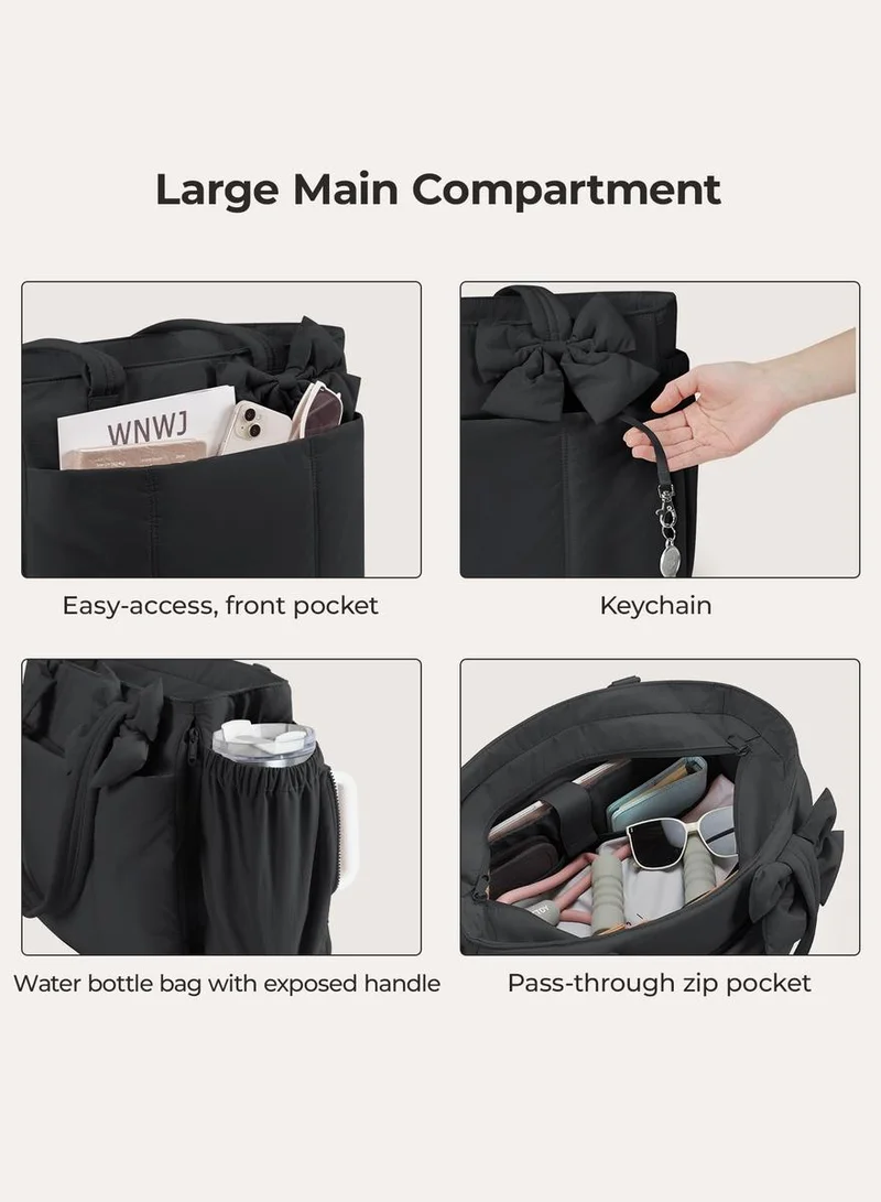 BAGSMART Black BAGSMART Crush 23L Laptop Tote  | Best Price UAE