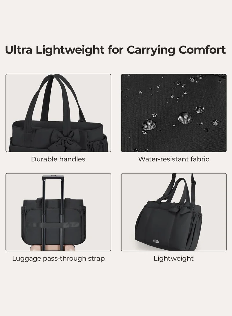 BAGSMART Black BAGSMART Crush 23L Laptop Tote  | Best Price UAE